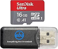 Vista 1 de Sandisk Ultra micro SDHC Micro SD UHS-1 TF tarjeta de memoria 16GB 16G clase 10 funciona con Samsung GALAXY S5 con lector de tarjetas de memoria