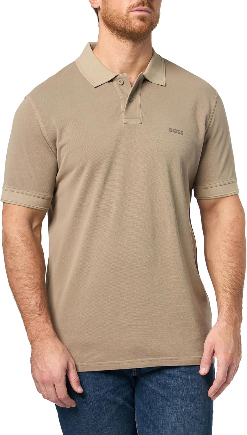 BOSS Men's Basic Short Sleeve Pique Polo Shirt