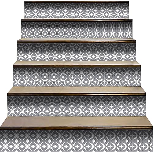 Miniatura 8 de Mi Alma Calcomanías de azulejos en blanco y negro, 24 unidades, calcomanías para azulejos en muro, baño y cocina, calcomanías de vinilo para pared