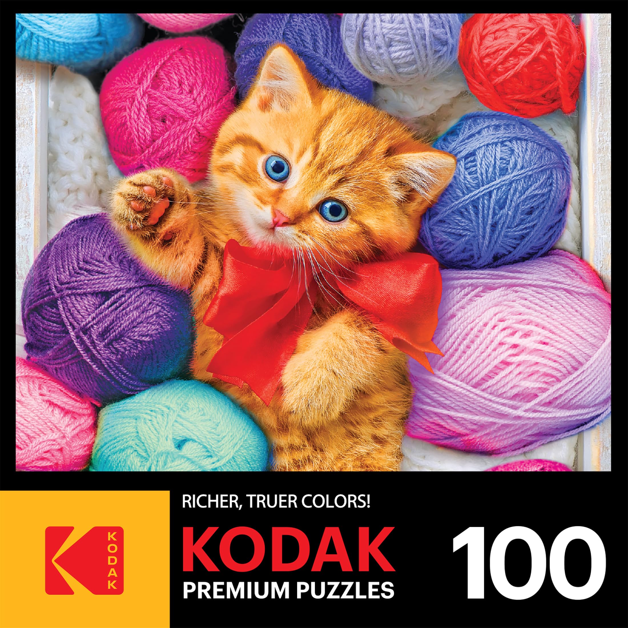 Amazon.com: RoseArt - Kodak Premium - Cuddly Yarn Box - 100 Piece