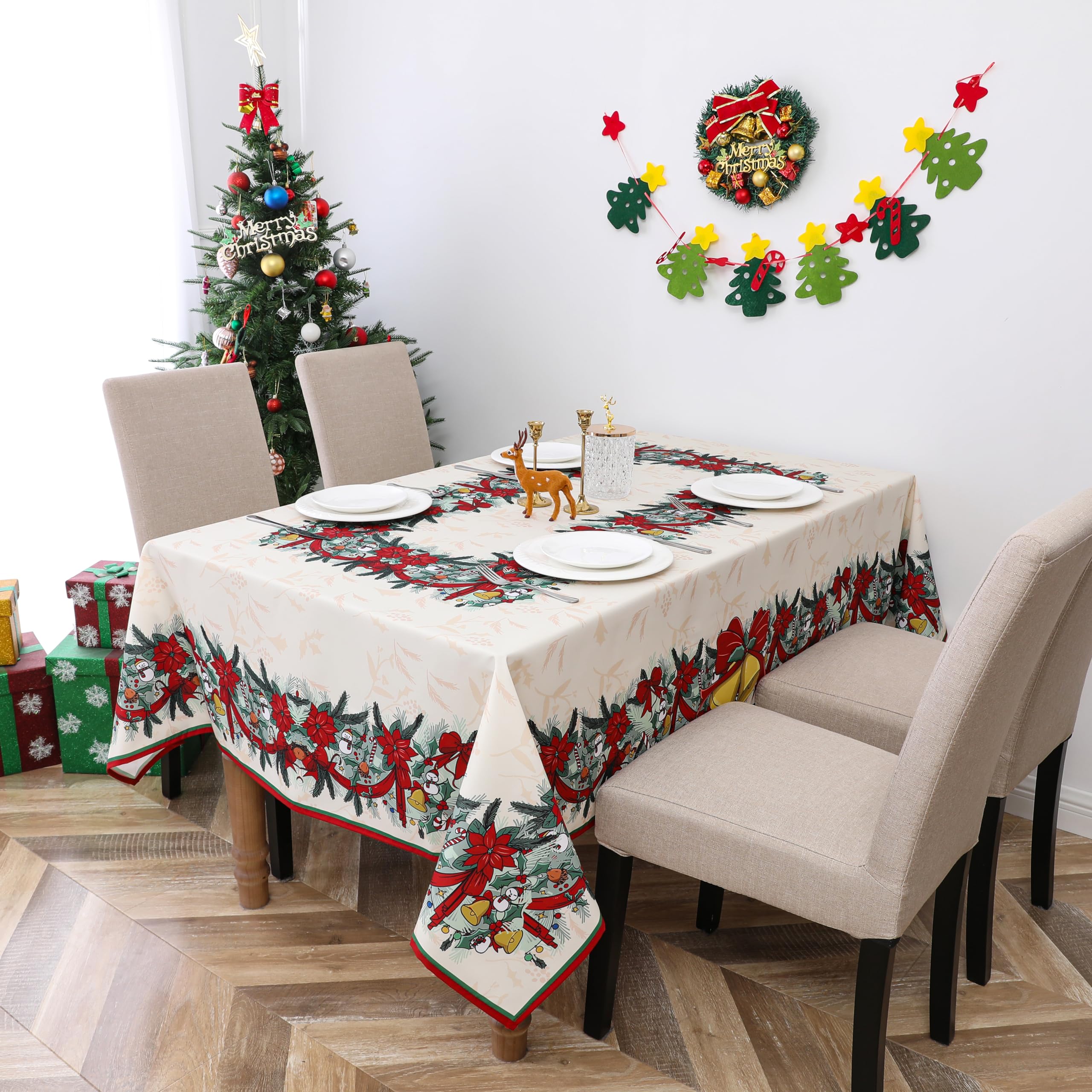 Amazon.com: Wewoch Christmas Tablecloth 60