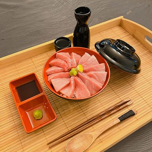 Vista 27 de JapanBargain 1689, Porcelain Sake Carafe Sake Bottle for Cold Sake and Hot Sakem Microwave Safe, Black Color, 7.5 oz, 1 Pack