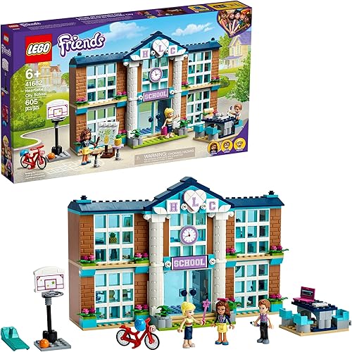 LEGO Friends Heartlake City School Building Kit with 3 Mini Figures and Classrooms