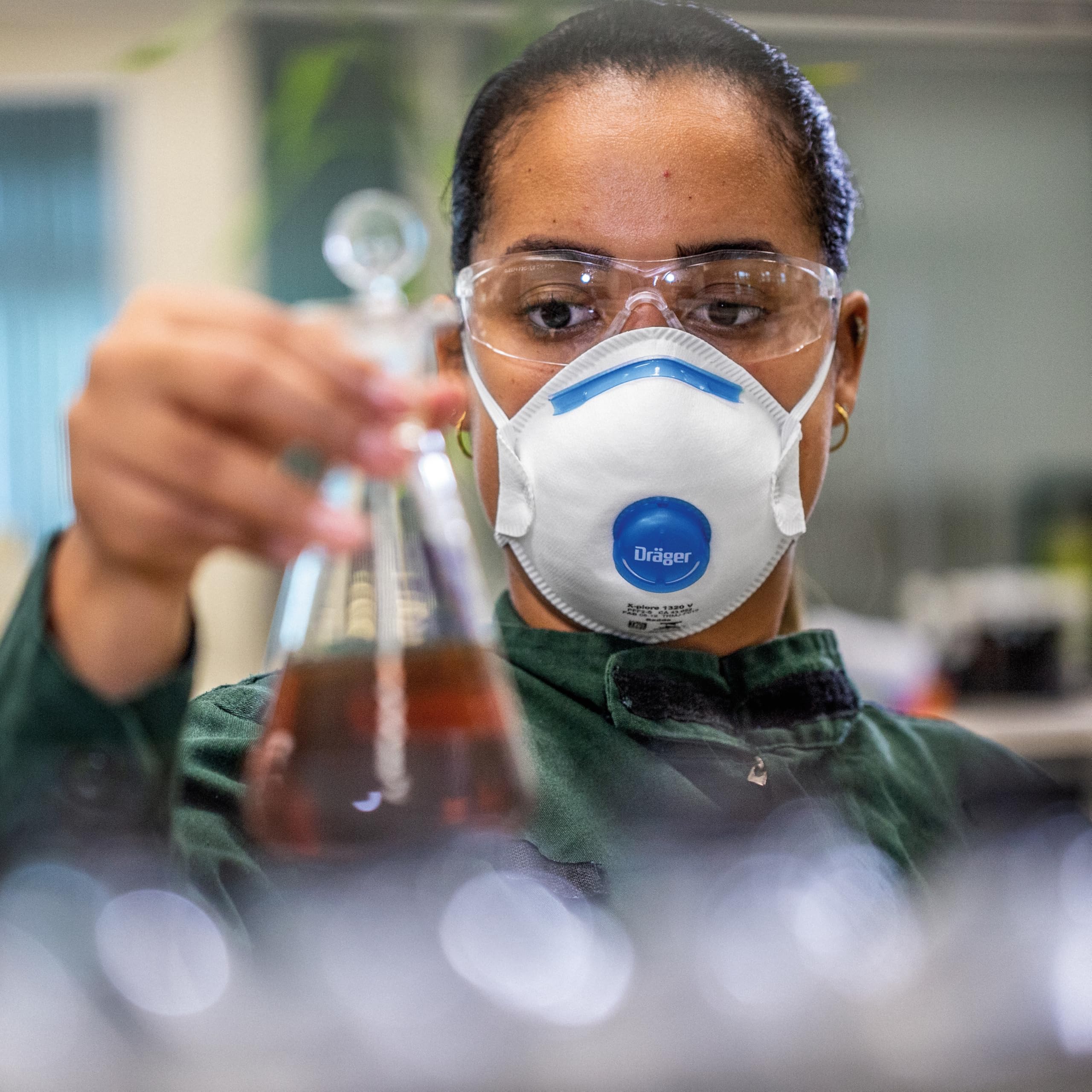 Dräger X-pect 8320 Gafas de Seguridad, Lentes antivaho de protección contra Rayos UV, Ultraligeras para Uso intensivo en Industria, Deporte, Laboratorio