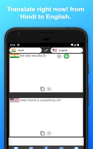 English to Hindi Translator to Translate to for Free on Telephone and Tablet