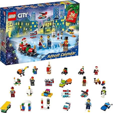 Lego Calendrier 2023 Lego 60303 City Advent Calendar 2021 Mini Builds Set, Christmas Toys For  Kids Age 5 With Play Board & 6 Minifigures : Amazon.co.uk: Toys & Games