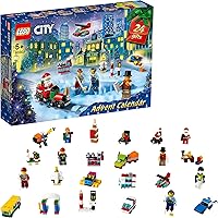 LEGO 60303 City Adventskalender 2021 Mini-Bauset, Spielzeug für Kinder ab 5 Jahren mit Spielbrett und 6 Minifiguren