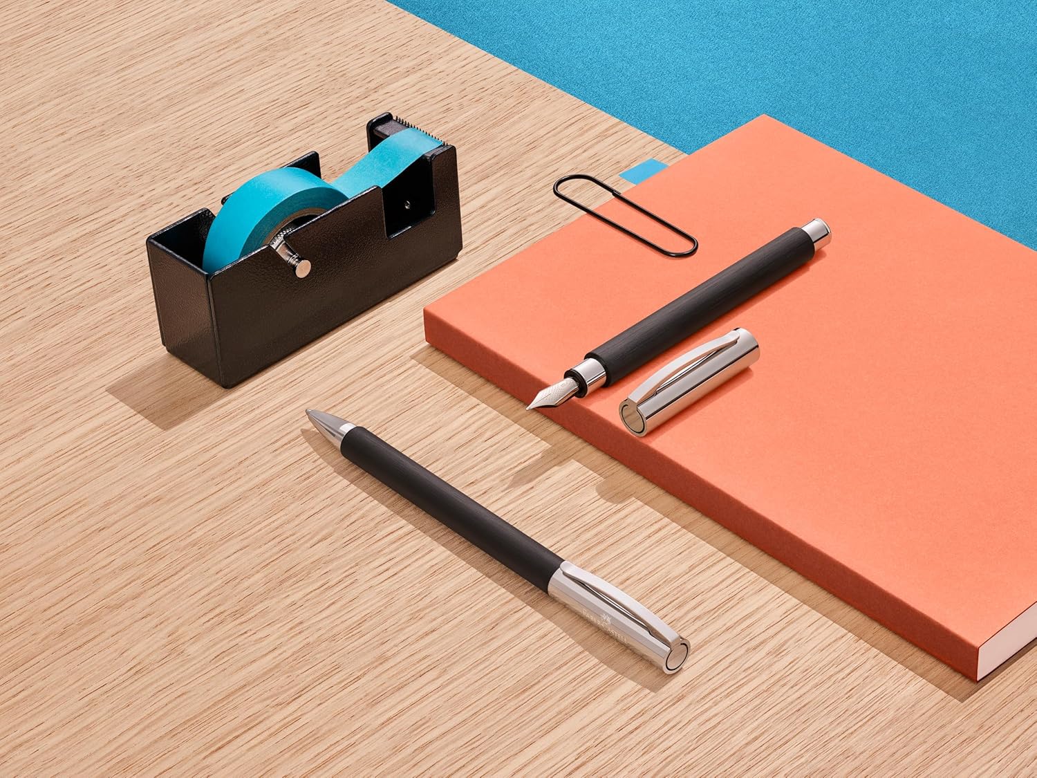 Faber-Castell Ambition Fountain Pen, Black Resin - Broad