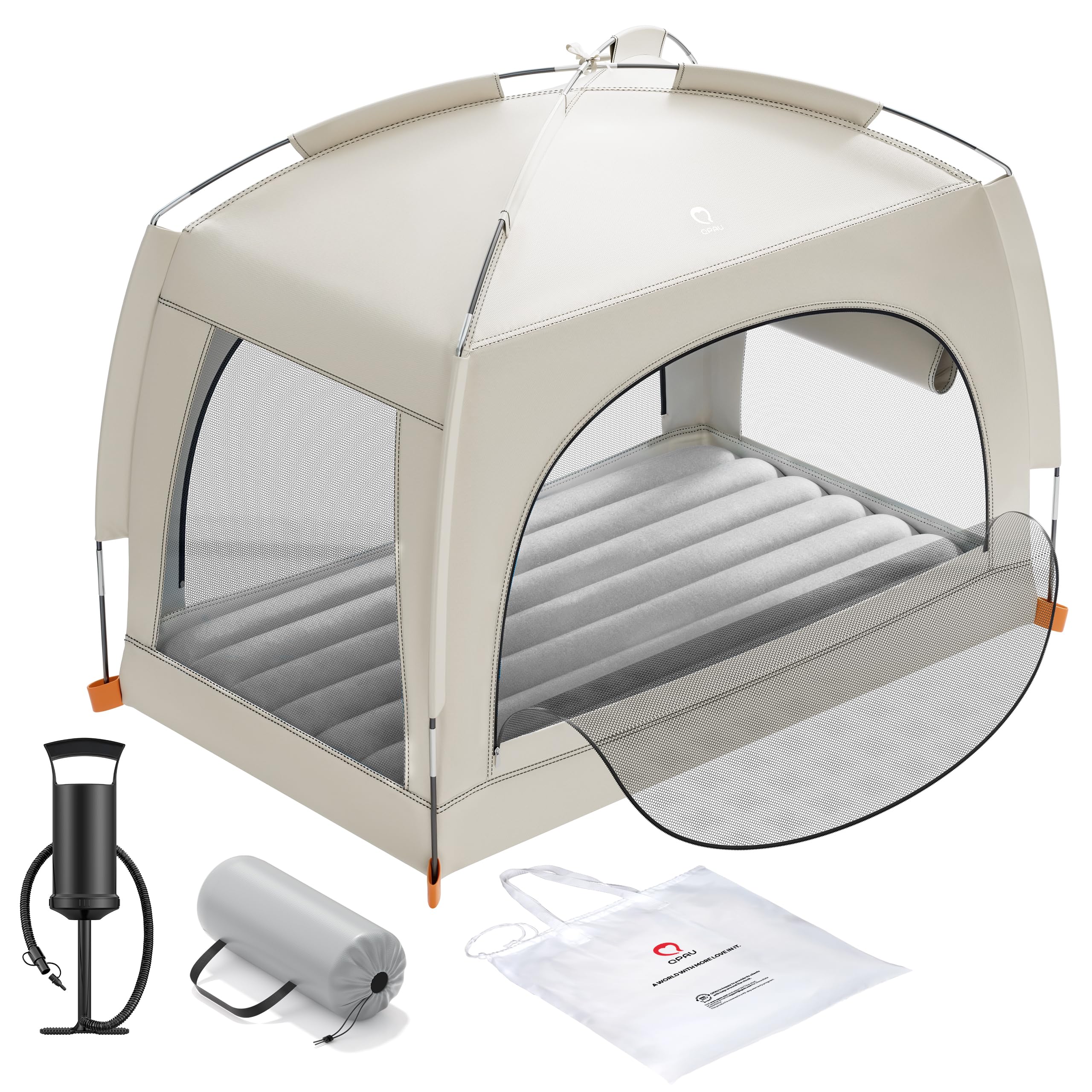 Photo 1 of QPAU Inflatable Kids Air Mattress with Tent