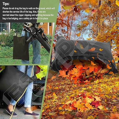 Miniatura 8 de 5140125-95 5140117-99 Soplador de hojas de vacío Bolsa de hojas para ventilador Black and Decker BV3100/BV2900