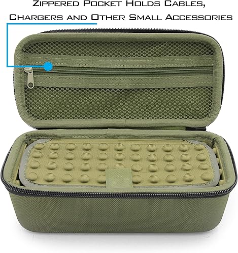 Miniatura 5 de CASEMATIX Funda compatible con radio Midland de 2 vías, Cobra de mano, radio CB de mano Uniden y más, solo funda de viaje portátil