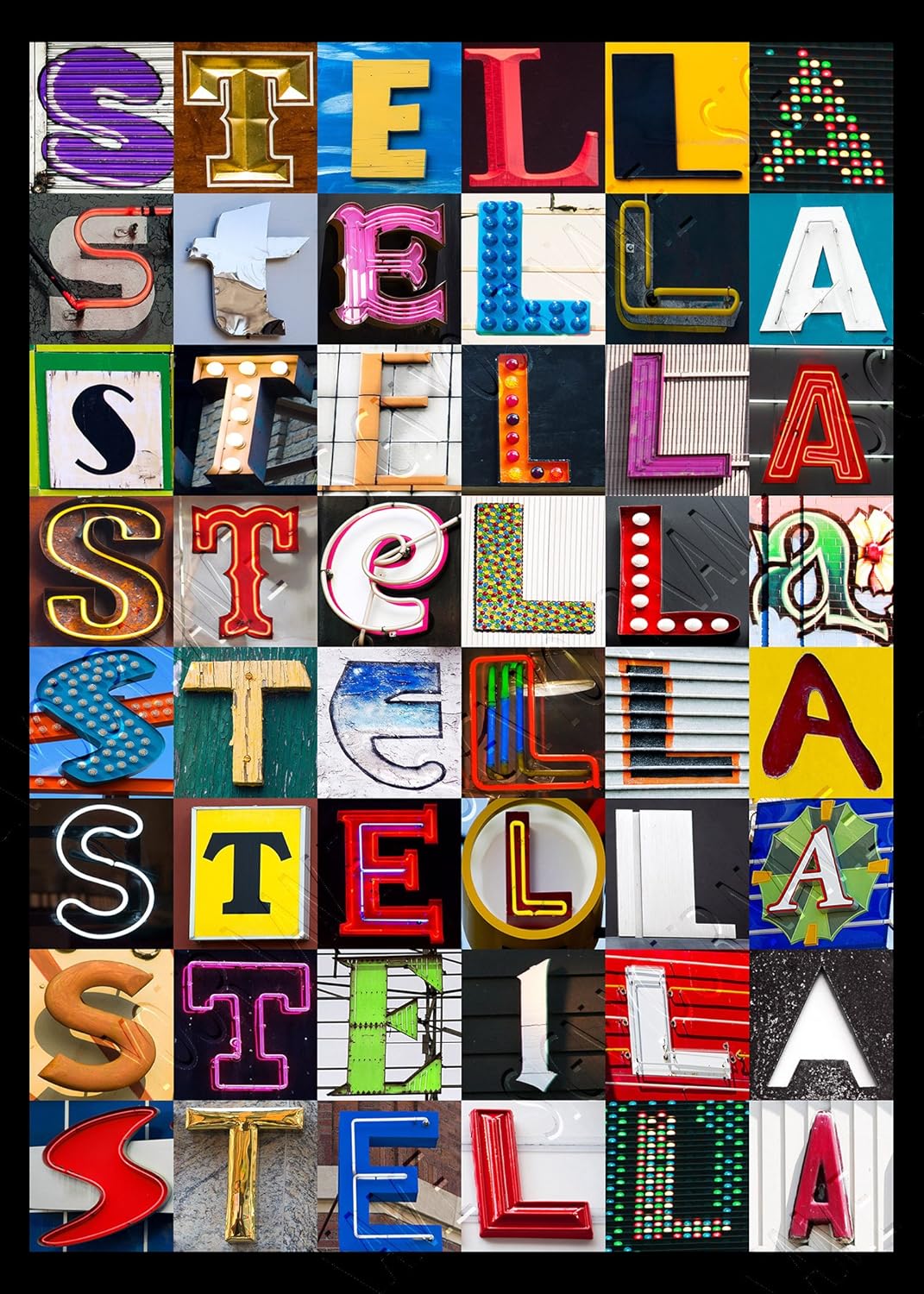 STELLA Personalized Playing Cards Using Sign Letters