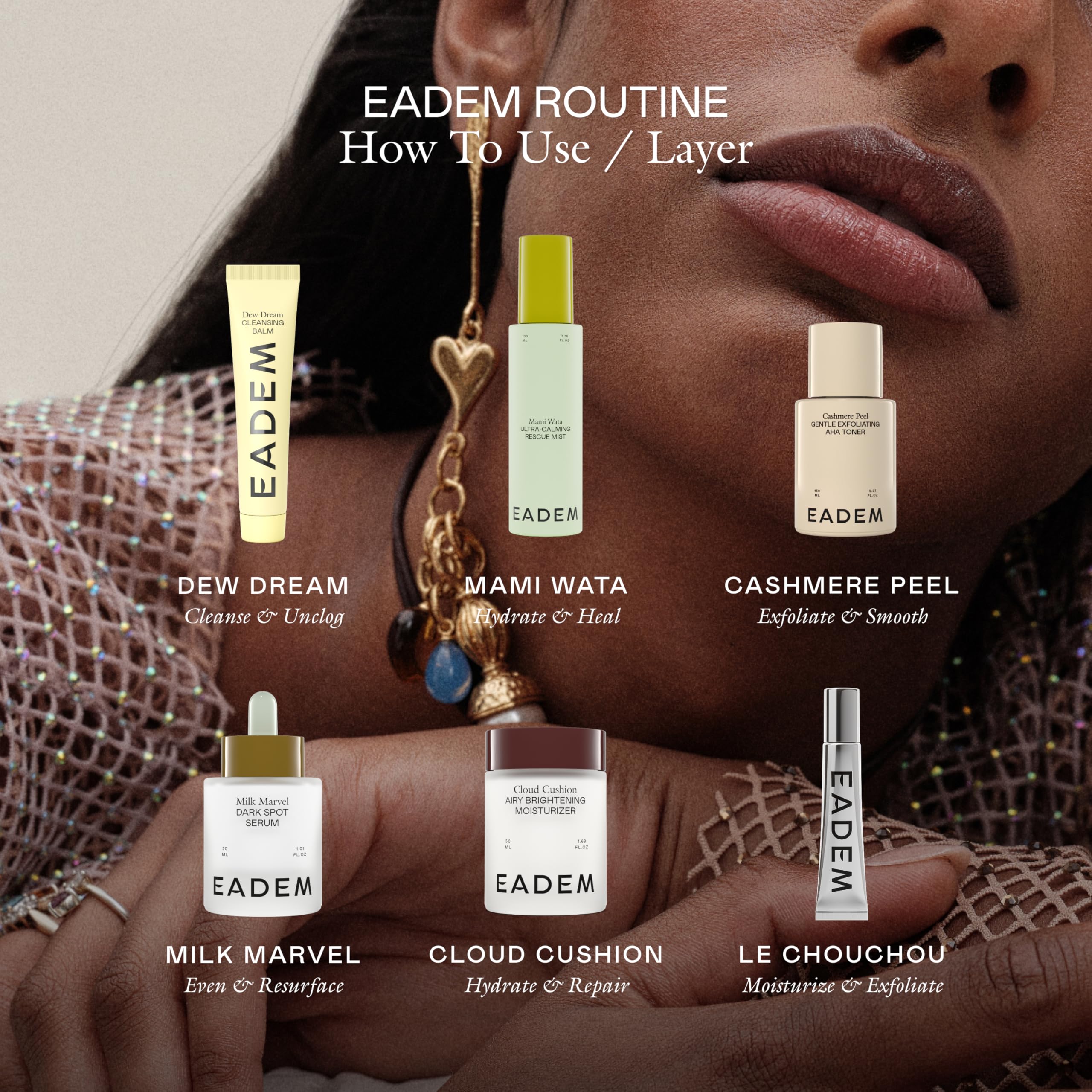 EADEM Mami-Wata Ultra Calming Rescue Mist, Face Mist Hydrating Spray, Hydrating Facial Spray, Barrier Repair Serum, Skin Barrier Serum, Makeup Refresher, 100 ml