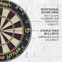 Target Darts Profi Dartboard Szett Luke Littler Edícióval - Steel Dart Nyilakkal és Verseny Vonallal 4