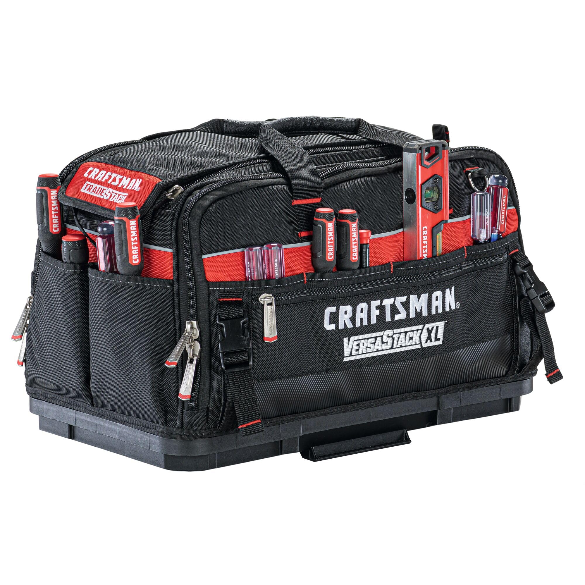 CRAFTSMAN TRADESTACK torba na narzędzia, 57 cm, trwały poliester, czarno-czerwona (CMST21450)