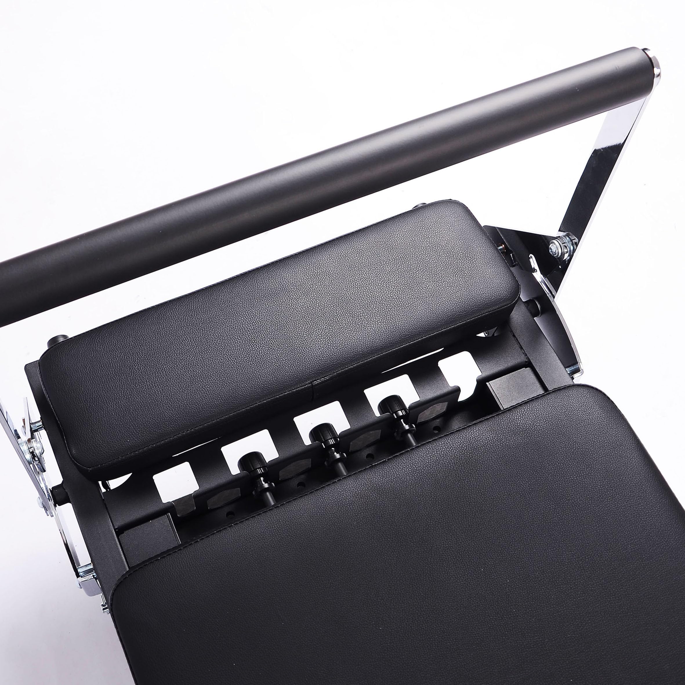 Pilates Reformer - Macchina pieghevole con 5 molle 190 x 57 cm, attrezzatura per l'allenamento a casa, carico fino a 125 kg, yoga Home Trainer per allenamento in posizione supina