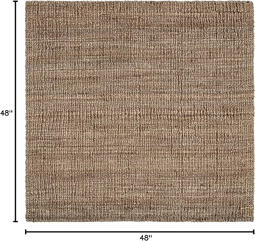 Vista 260 de SAFAVIEH Colección Natural Fiber NF447A - Tapete de pasillo, yute texturizado grueso tejido a mano de 0.75 pulgadas de grosor, ideal para zonas
