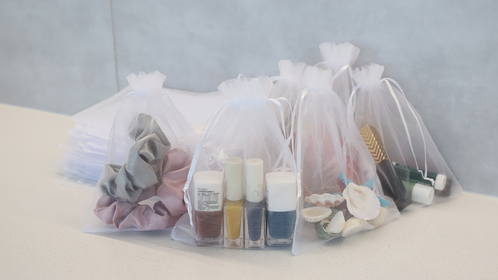 PEAPIN 100PCS Organza Bags 10x15cm Drawstring Gift Pouches