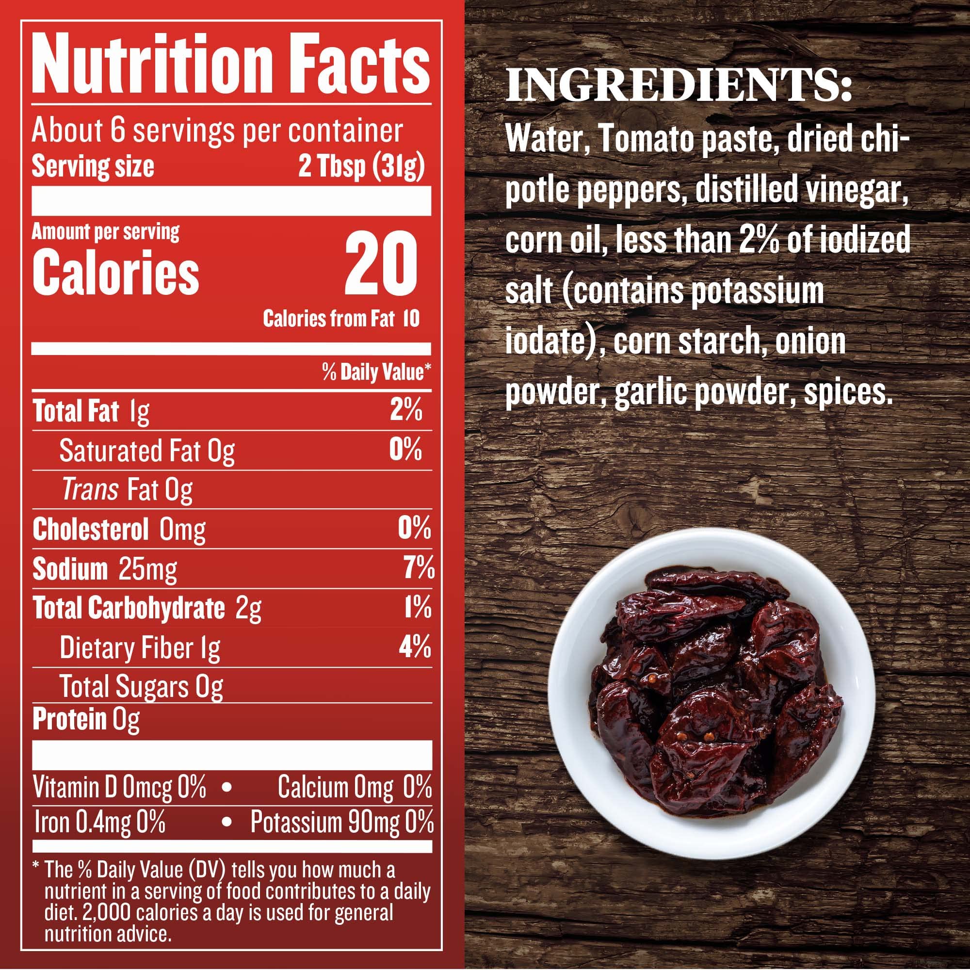 EMBASA Chipotle Peppers in Adobo Sauce, 7 Oz Can (12-pack)