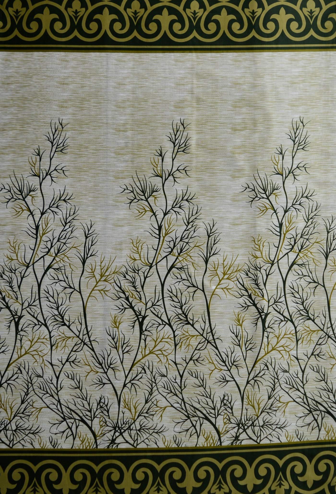 Home Sizzler 1 Piece Garden Panel Eyelet Polyester Window Curtains - 6 Feet, Green 1