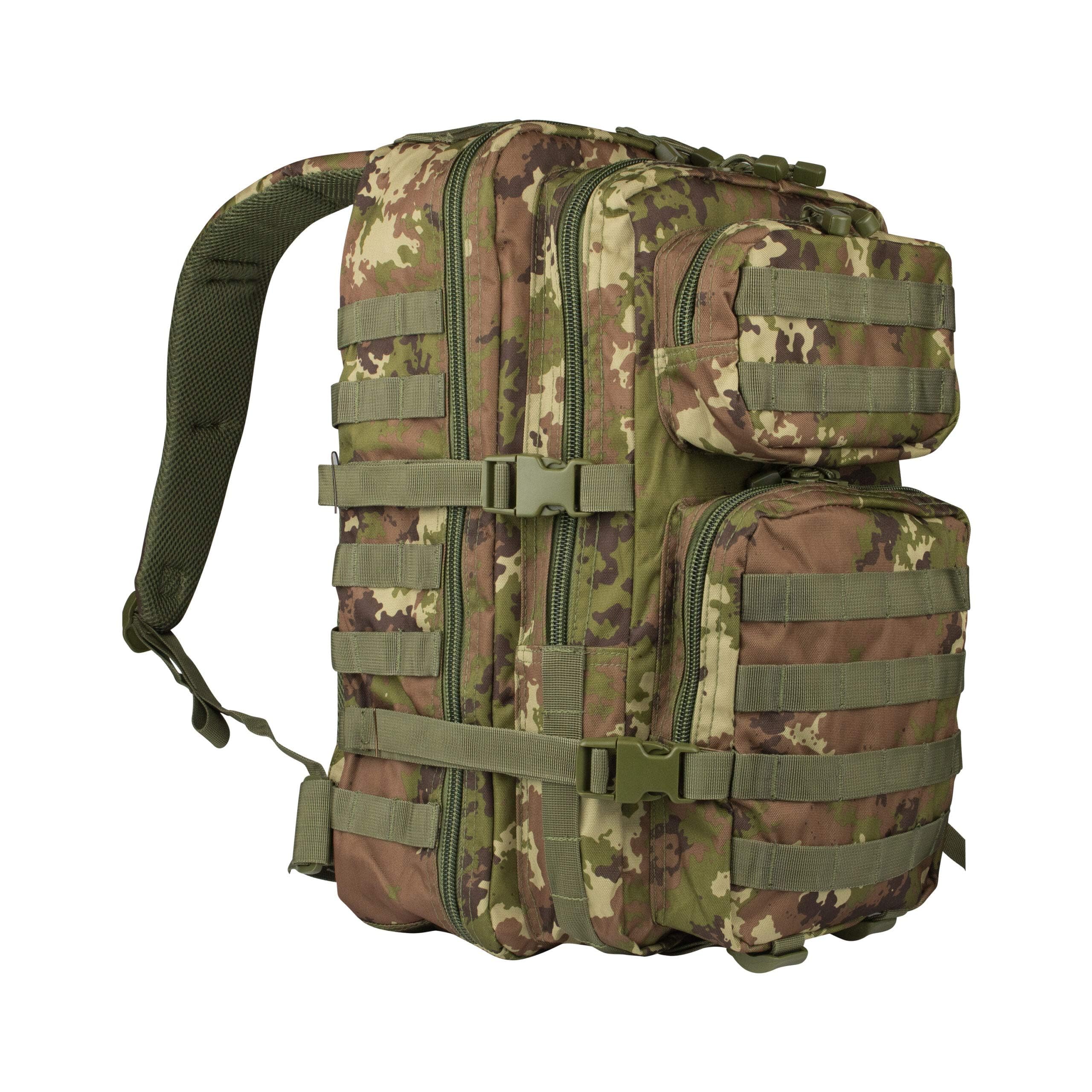 MOLLE US Assault Pack Patrol Rucksack 20L Vegetato Camo