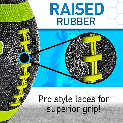 Miniatura 43 de Franklin Sports - Pelotas de fútbol americano Grip-Rite 100 para niños y jóvenes, de goma, duraderas, para categoría infantil, para exteriores