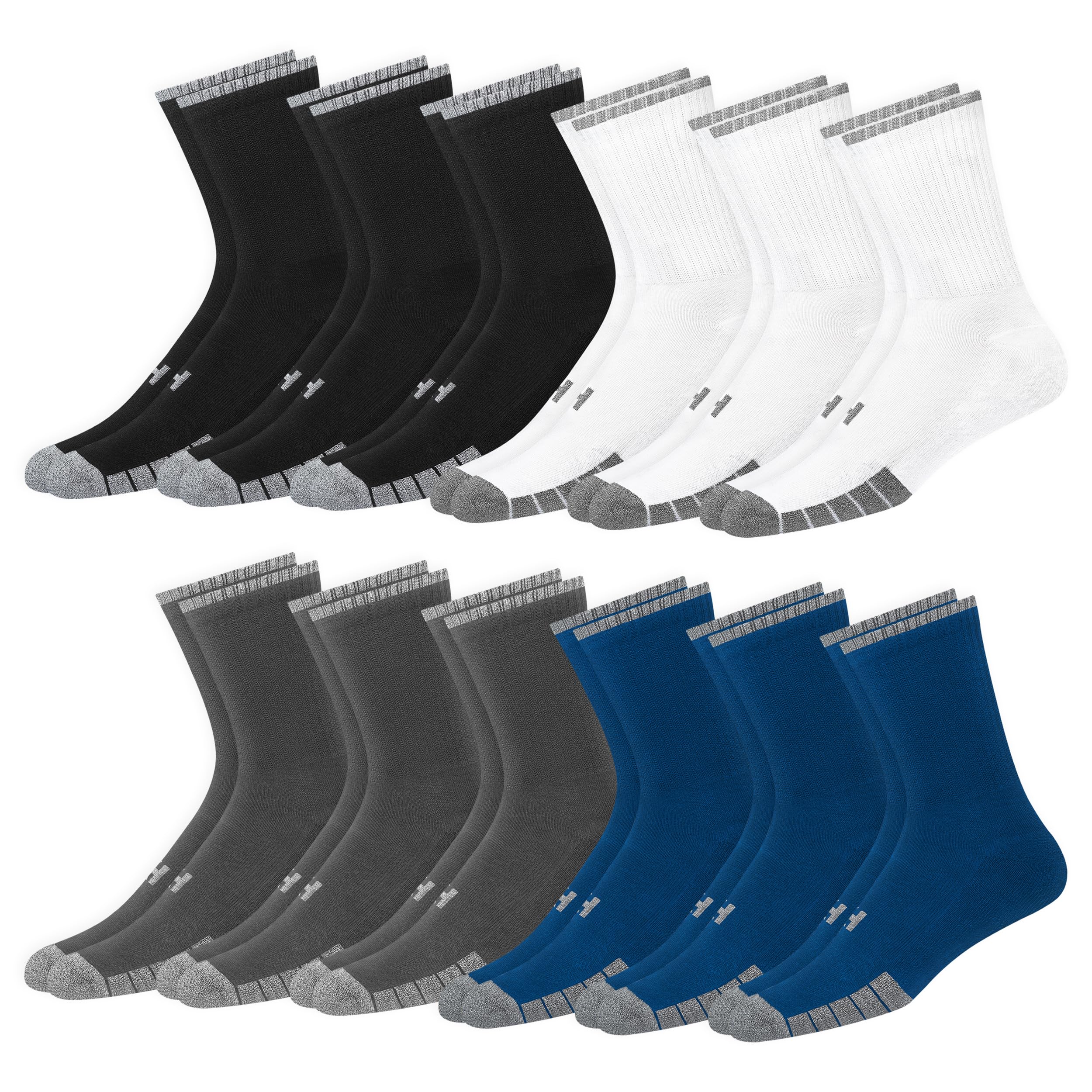 KOPNHAGN 12 Paia Calze Uomo Sportivi Spugna Lunghe Sportive Running Trekking