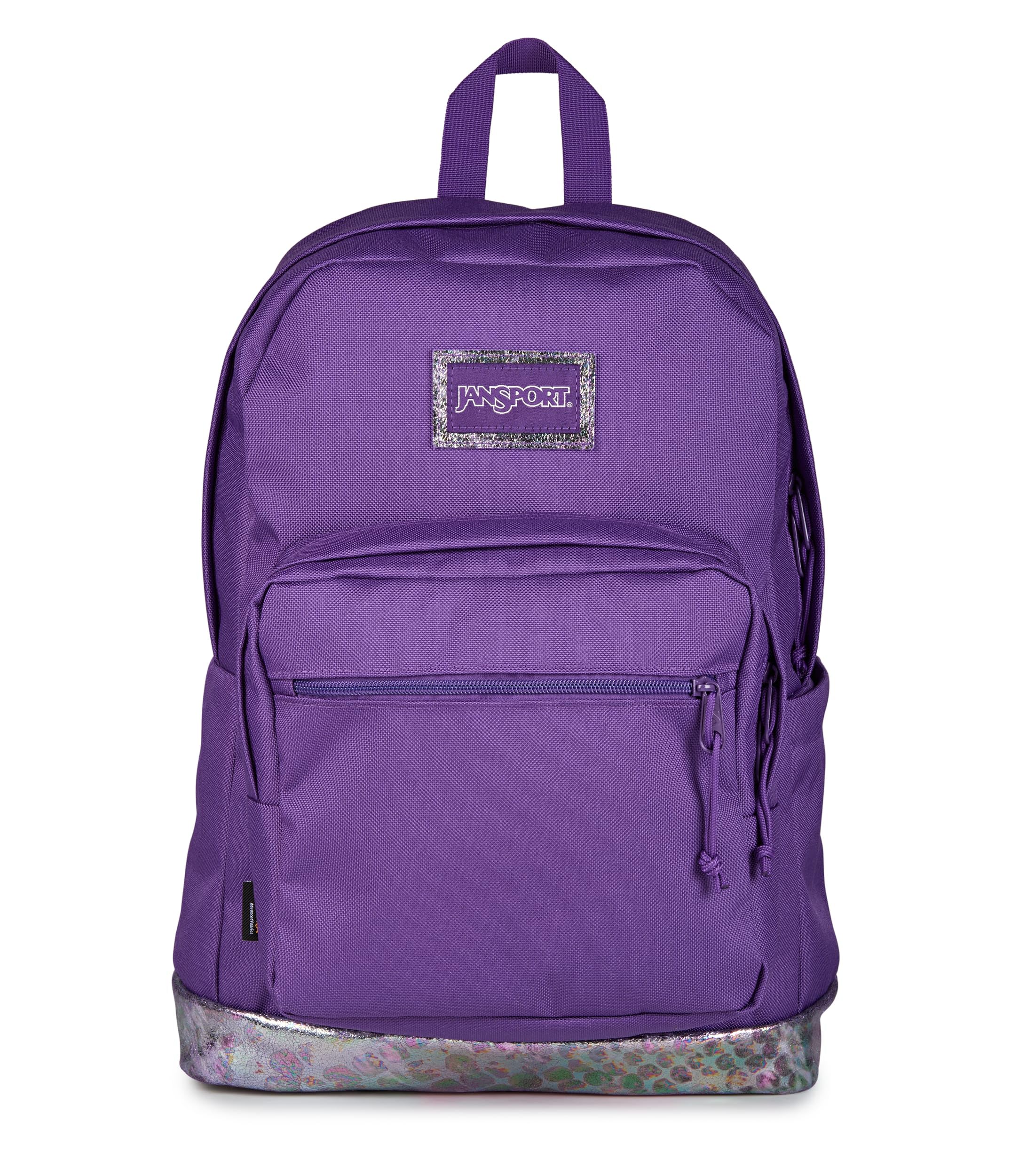 Right Pack Expressions Backpack – 15-inch Padded Laptop Compartment, Water Bottle Pocket, Utility Pocket with Flap, Bog Glam Suede Grape Jelly/Purple/Pink