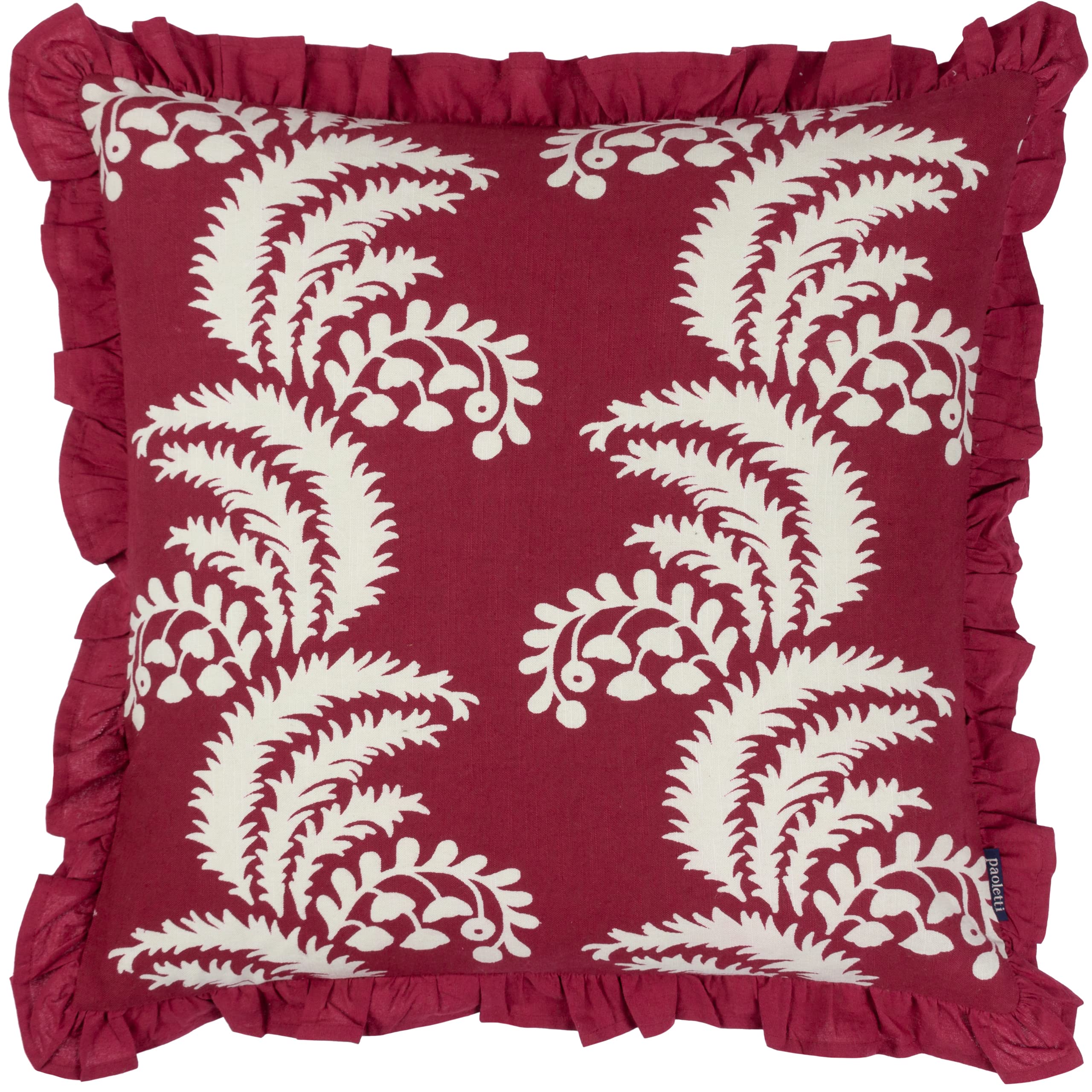 Paoletti Montrose Cushion Redcurrent Polyester Filled 50x50cm