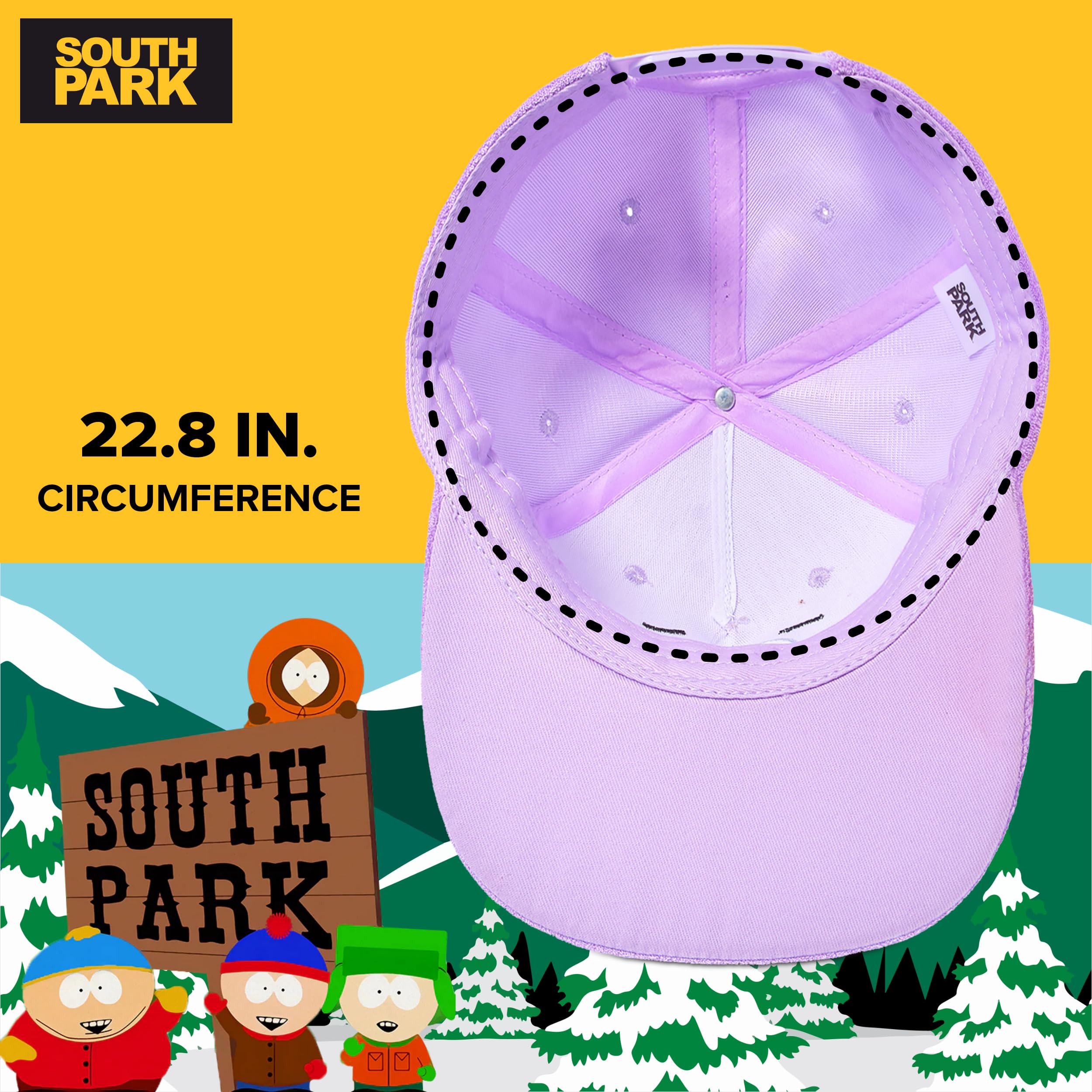 Concept One South Park Cap, Adjustable Snapback Baseball Hat with Flat Brim Gorra de béisbol Unisex Adulto