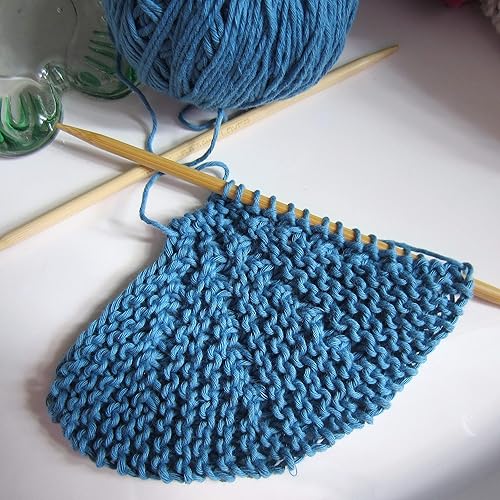 Miniatura 5 de Exquiss Juego de agujas de tejer de bambú, 18 pares de agujas circulares de madera con tubo de plástico colorido, herramientas de tejido incluidas,