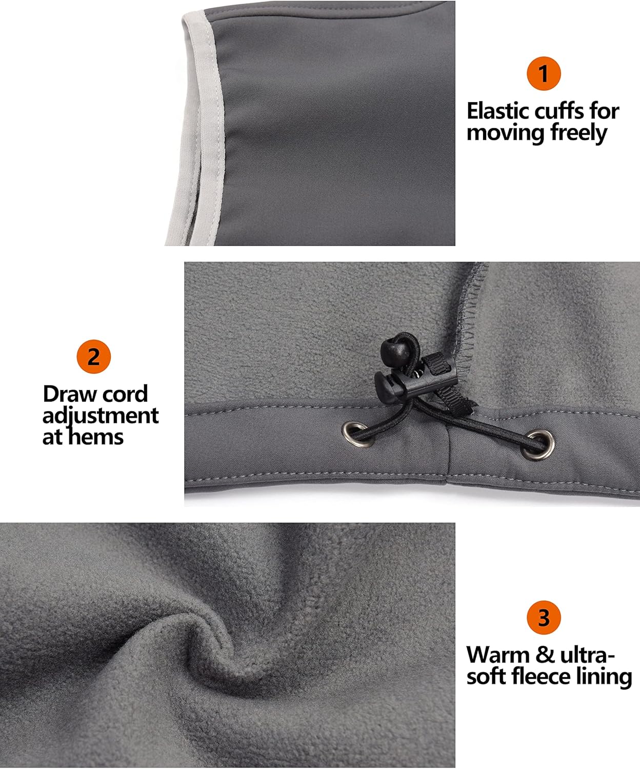 Little Donkey Andy Women's Fleece Lined Softshell Vest Lightweight Windproof Sleeveless Jacket for Hiking Outdoor Travel Golf - Image 4