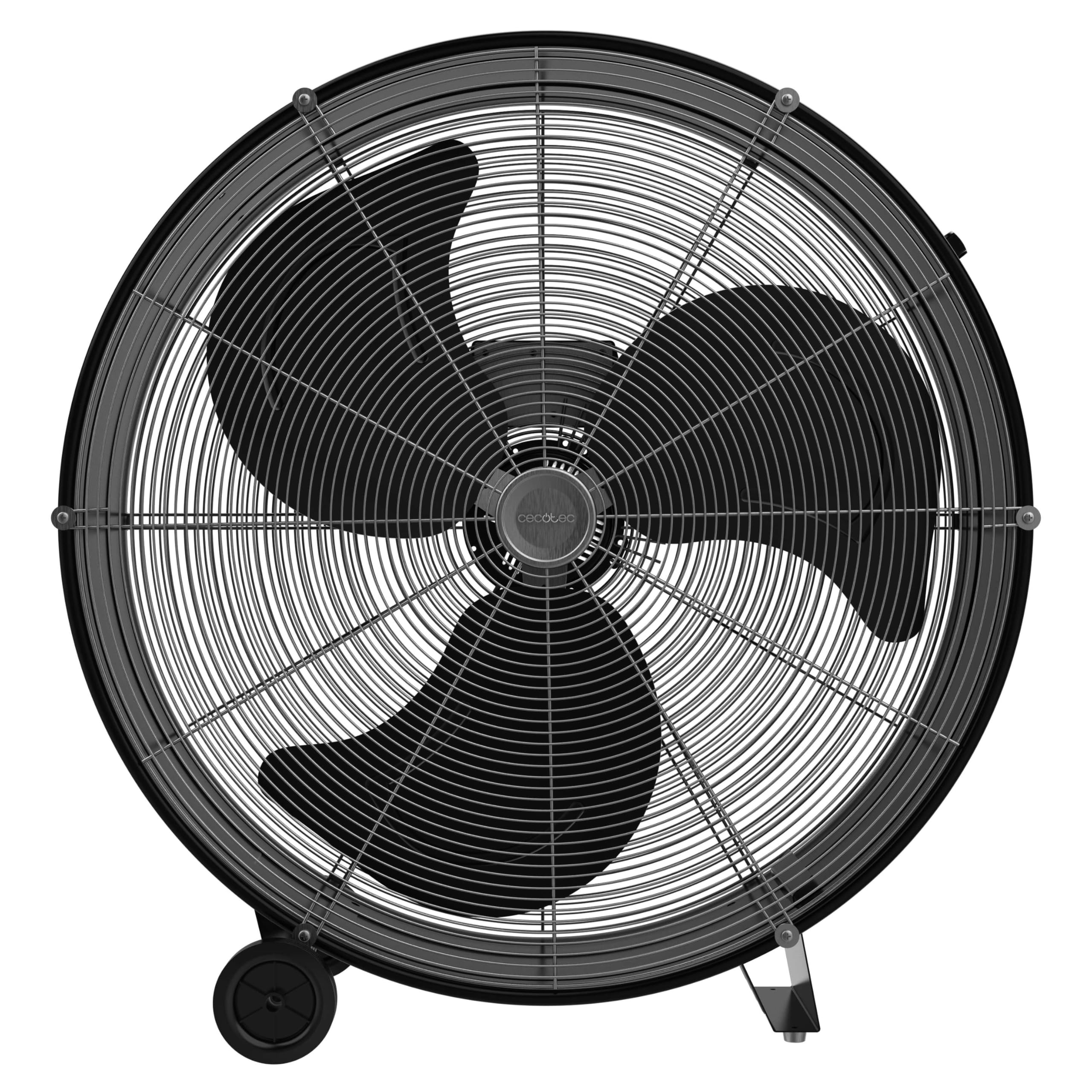 Cecotec Ventilateur de Sol Industriel Proindustry 2400, 180W, Diamètre 60 cm, 3 Vitesses, Pales en Aluminium, Débit d'Air 9832,8 m³/h, Design Transportable, Grille de Protection, Facile à Utiliser