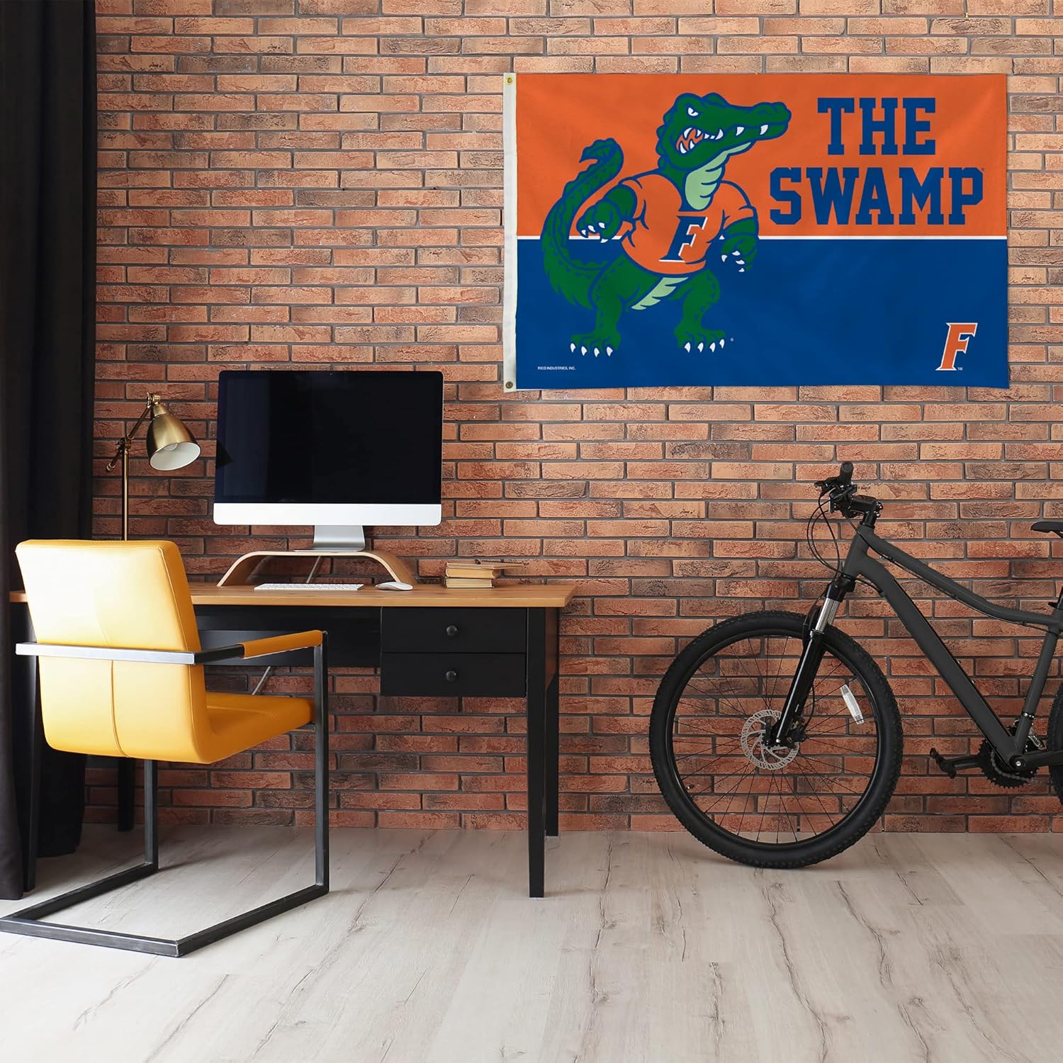 Made By Rico Industries NCAA Florida Gators Flag 3' x 5' Banner Flag - Single Sided - Indoor or Outdoor - Home Décor