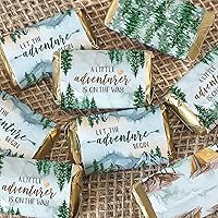 Vista 6 de Little Adventurer Baby Shower Mini Chocolate Candy Bar Wrapper Etiquetas – Wilderness Adventure Awaits – 45