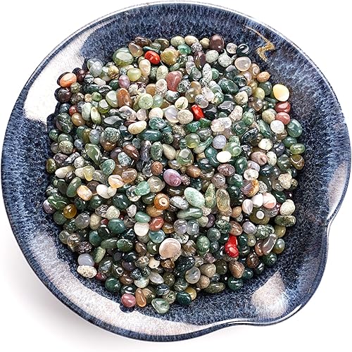 Miniatura 72 de Cherry Tree Collection 1/2 Pound Polished Tumbled Gemstone Chips, Pebbles, Crystal Chips Bulk for Jewelry Making, Healing, Plants, Succulents, Multi