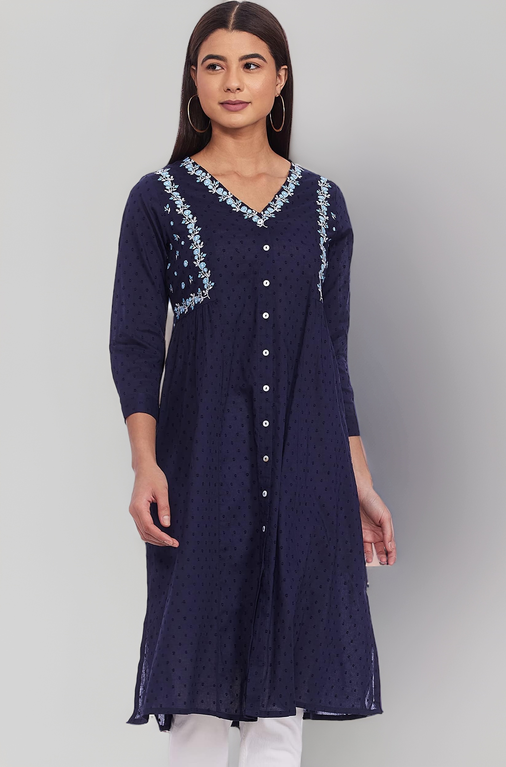 global desi Women Cotton Kurta
