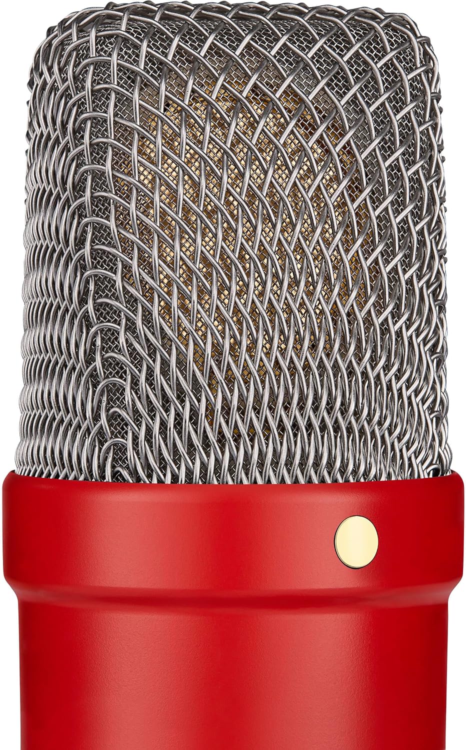 Rode NT1 Signature (Red) Series Condenser Microphone with Focusrite Scarlett Solo 4G, On-Stage MS7701B Microphone Stand and Rode Red XLR Cable (20')