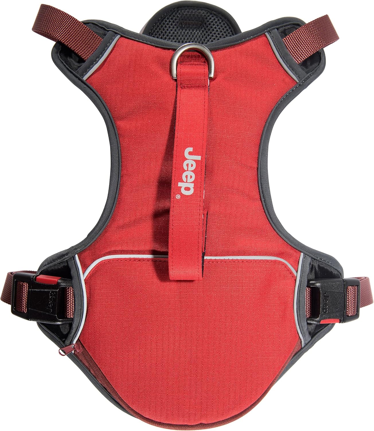 Jeep Off-Road Dog Harness, Adjustable Webbing Harness with Ripstop Shell Fabric and Quick Grab Handle, Colorado Red, X-Large : Everything Else