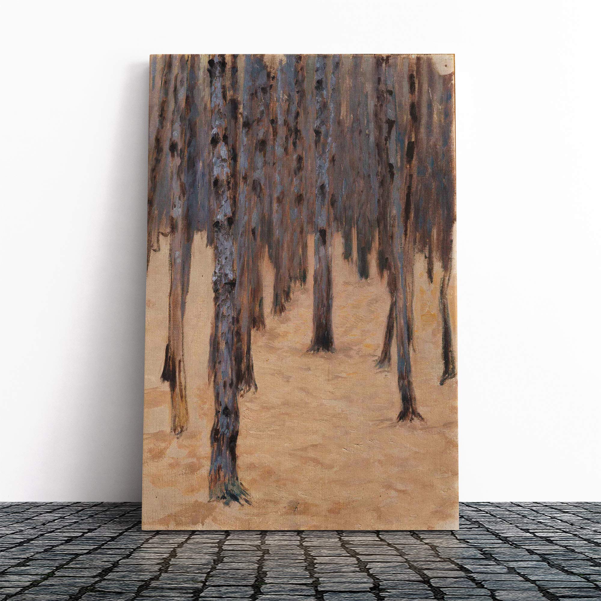 Gustav Klimt Forest Canvas Print | Gallery Wrapped 30mm Frame Wall Art | 30x20 inches | Ready to Hang | Modern Landscape Picture | Living Room Bedroom Lounge Office