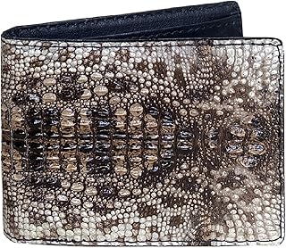 Men Leather Wallet Croc RFID Blocking Front Pocket AIIigator Handmade Gift For Birthday Wedding Anniversary Father's Day