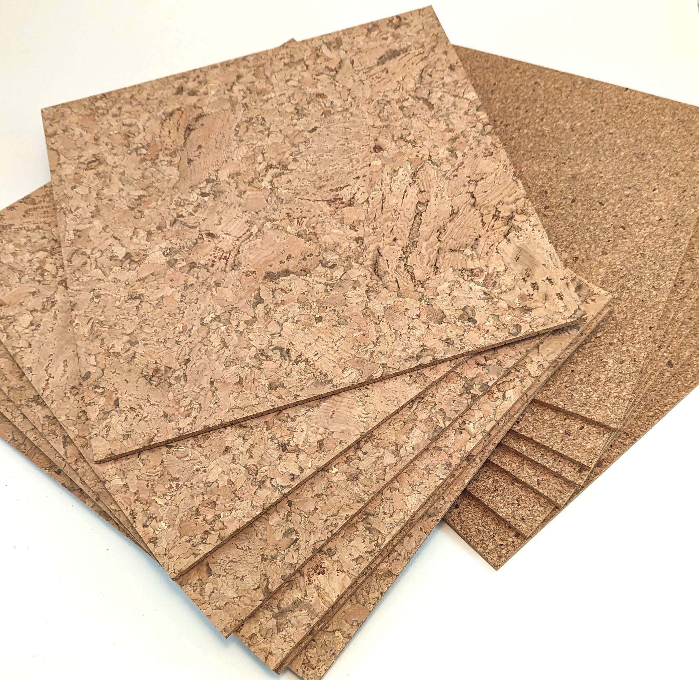 Piastrelle In Sughero Naturale 30x30 Cm - Per Pavimenti, Pareti E Fai Da Te - Foto 5