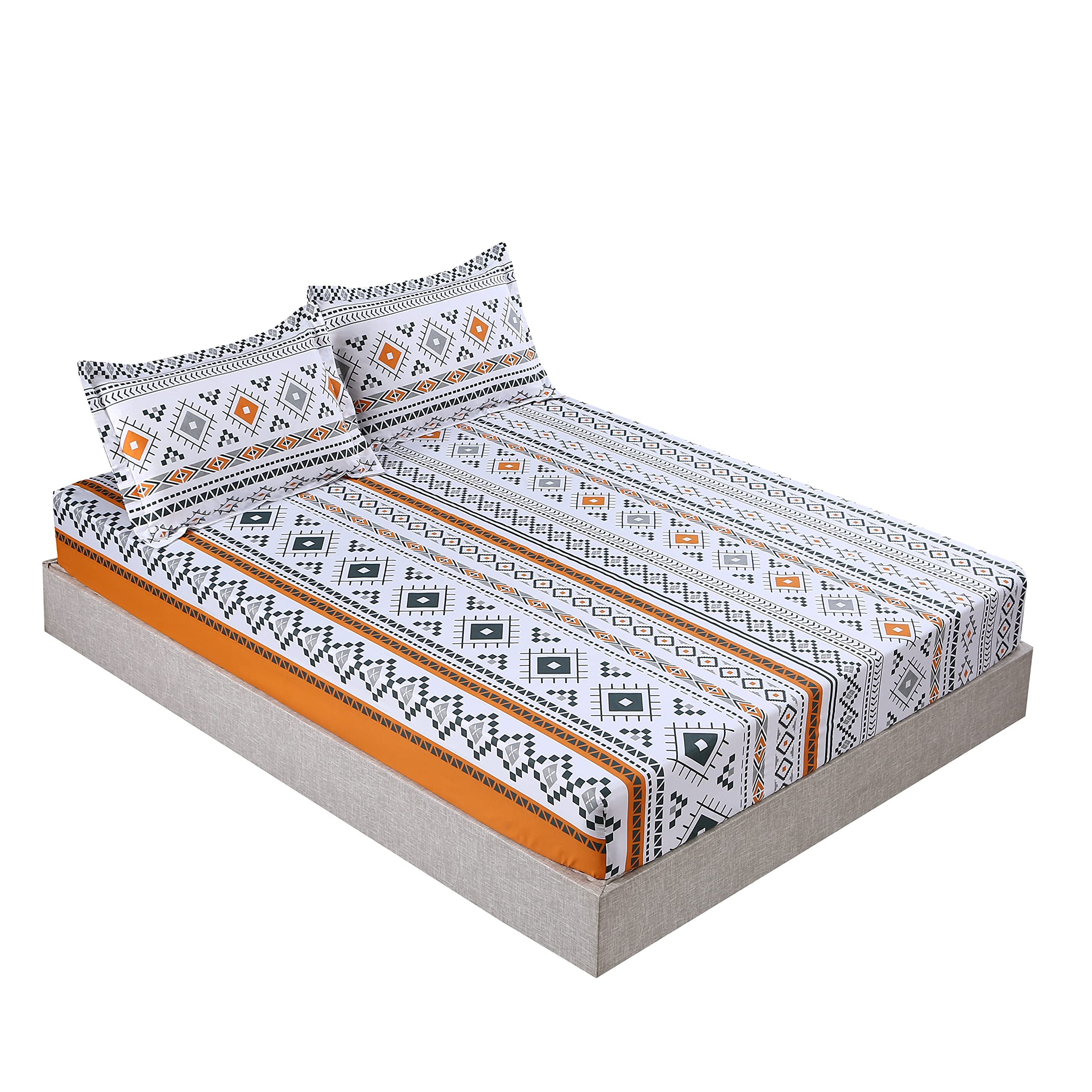 Printed Microfiber Bedding Sheet Set 