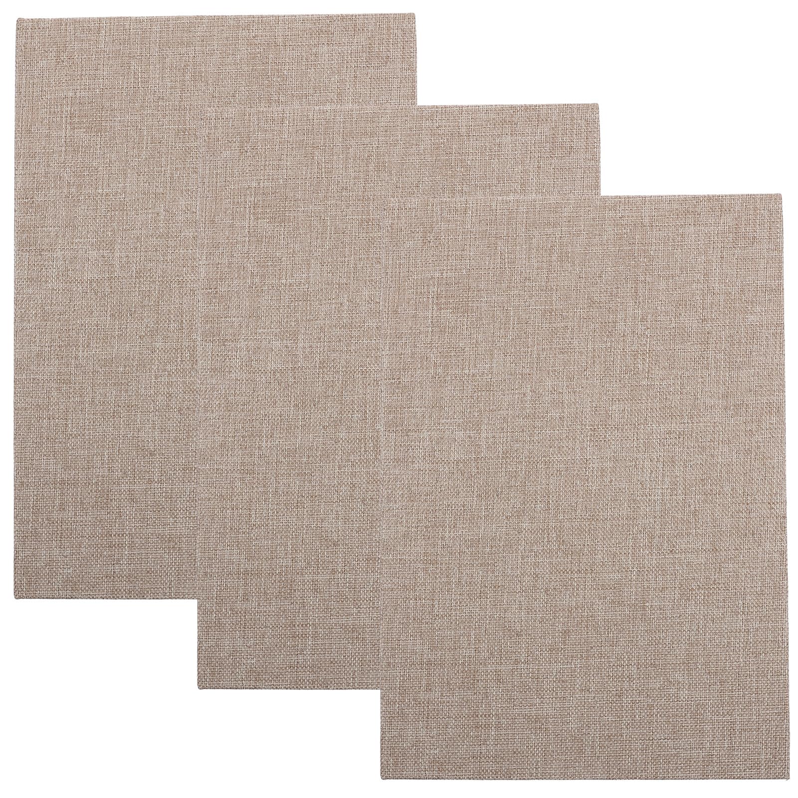 Lot de 3 livres décoratifs kaki en lin et papier pour salon