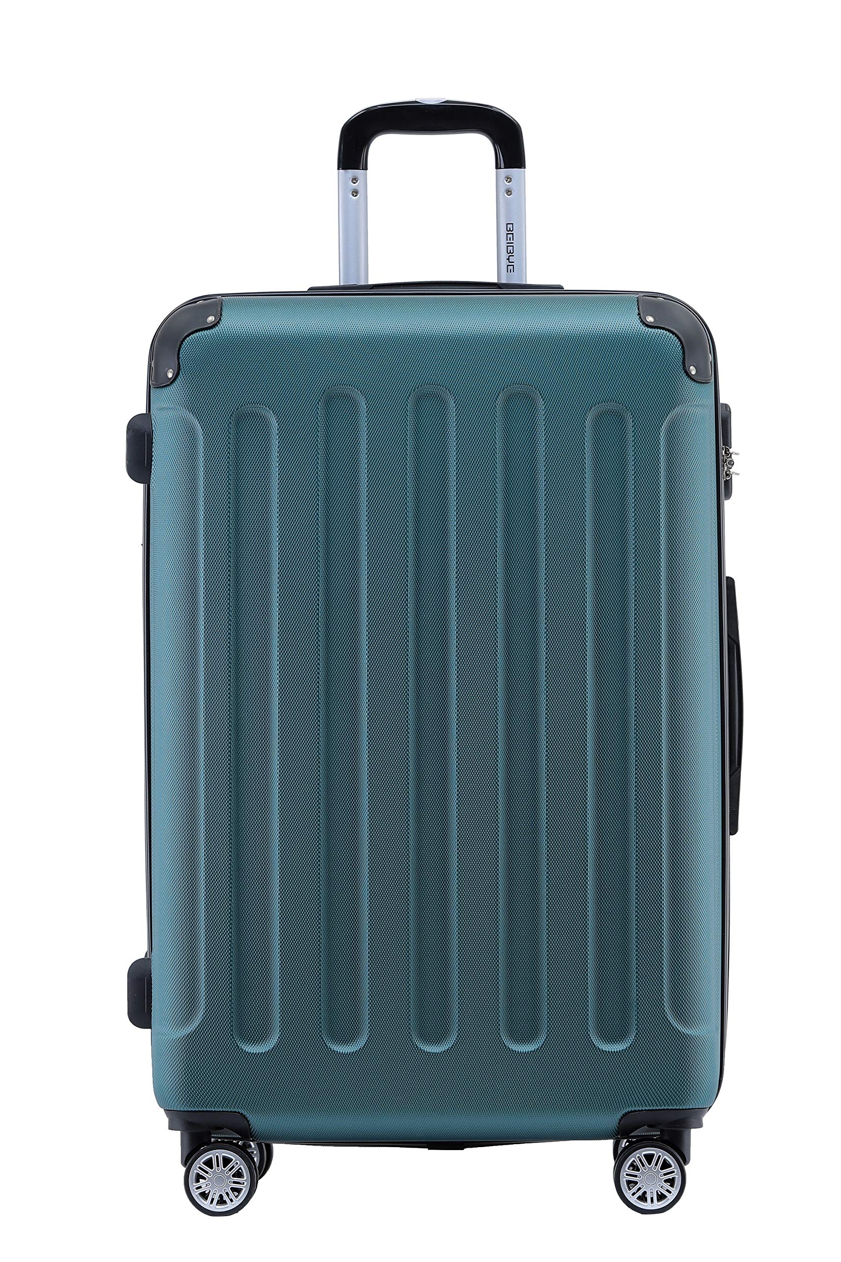 BEIBYE- Hartschalenkoffer Koffer Trolley Rollkoffer Reisekoffer Zahlenschloß 4 Zwilings-Rollen
