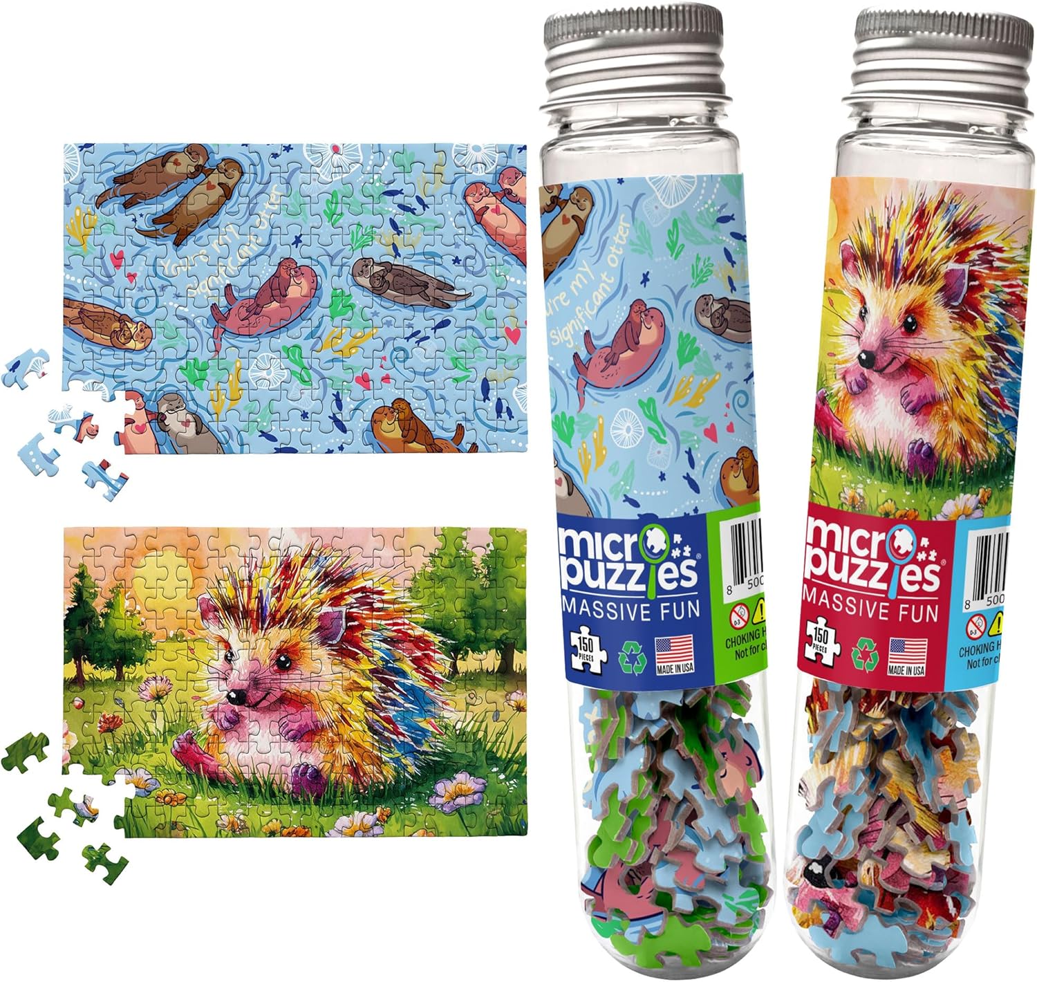 MicroPuzzles “Furry Friends” 2Pack Mini Puzzles for
