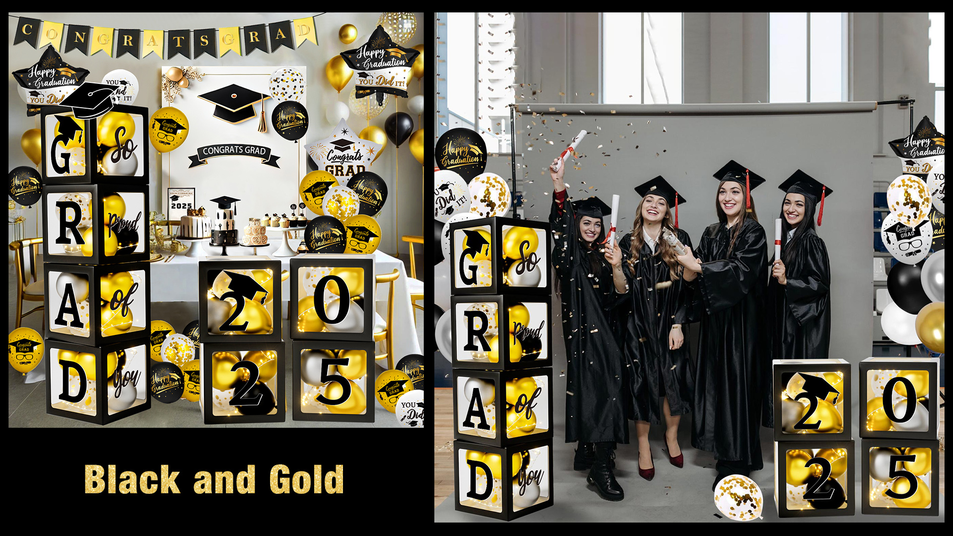 Class Of 2025 Graduation Wood Sign - Inspirational Behind You All Your Memories Decor With Iron Stand