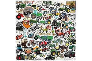 Tractor Stickers, 60 Aesthetic Tractor Sticker Decals for Kids Teens Girls Tractors Sticker Decor