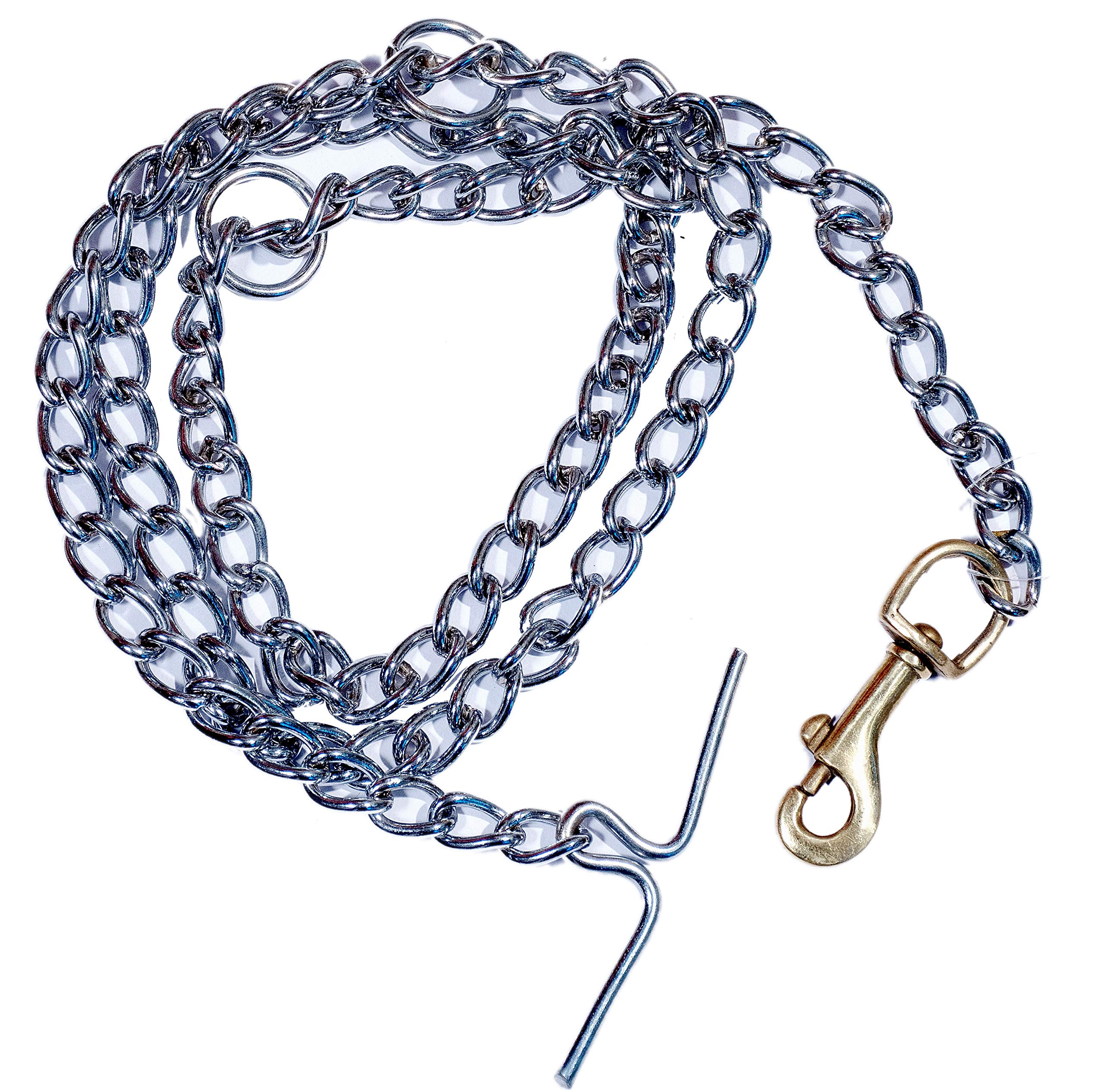 Tame Love™ Heavy Duty Stainless Steel Dog Leash Chain Length 152cm with Durable Brass Hook for Medium Sized Dogs of All Breeds Easy to Put on Your Pet (B08G1NS51H) Amazon Price History, Amazon Price Tracker