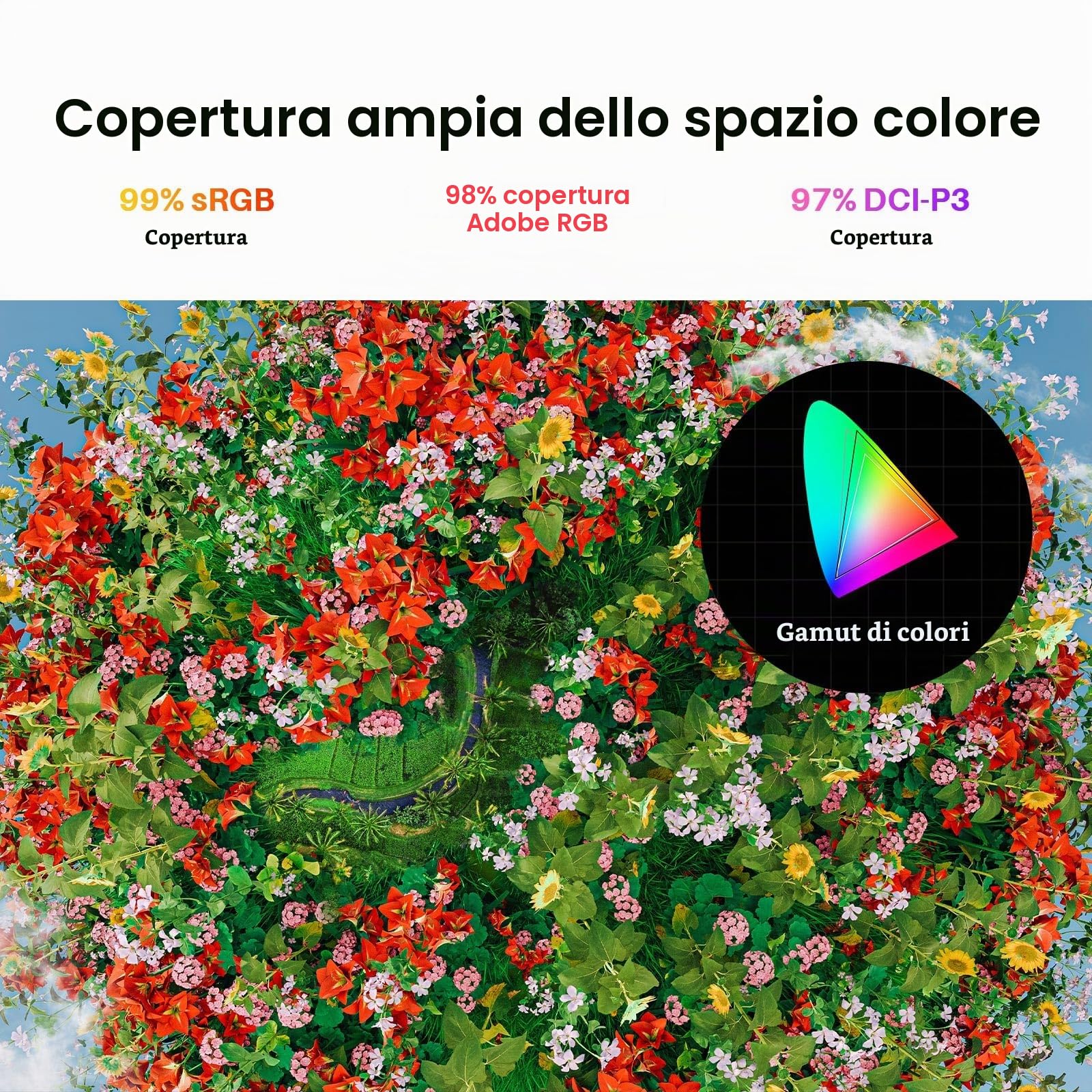 HUION KAMVAS Pro 27 4K UHD Tavoletta da disegno con schermo, penna PenTech 4.0 senza batteria con tablet grafico antiriflesso di seconda generazione, schermo multi-touch 98% Adobe RGB per artisti